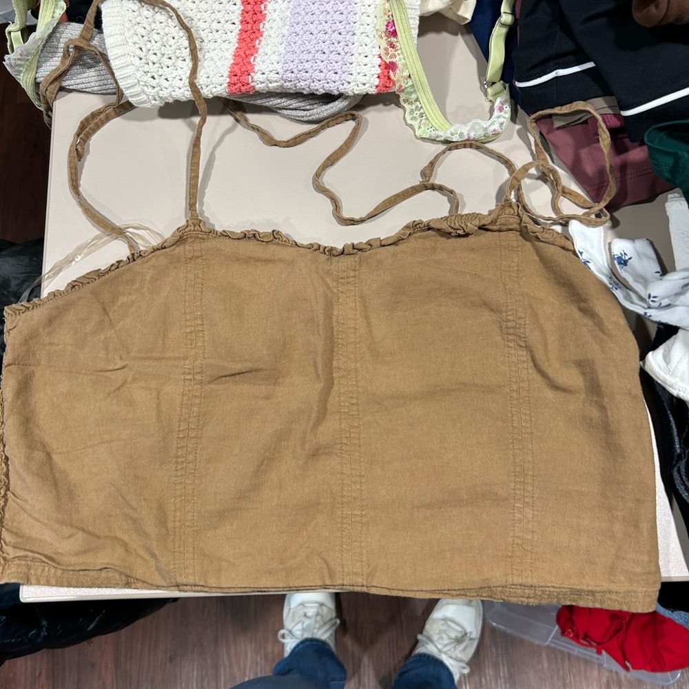 Aerie Tan Crop Top